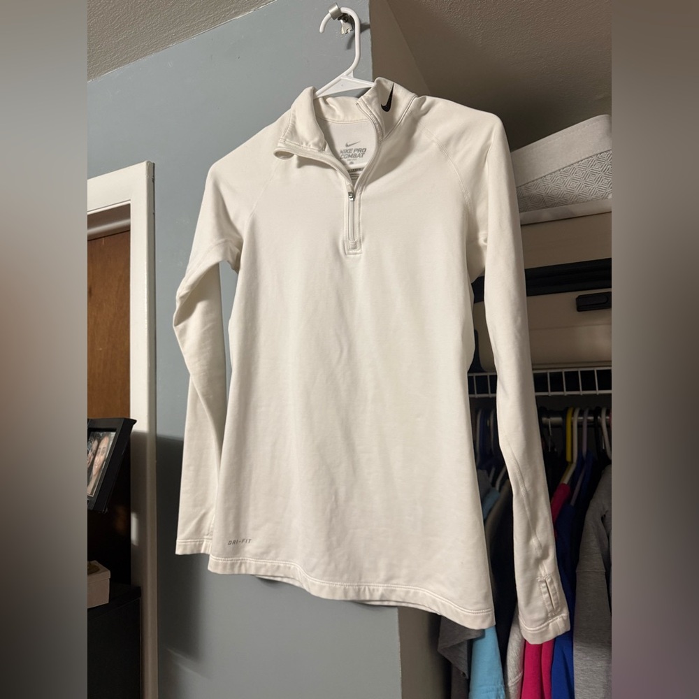 Nike Pro White Long Sleeve